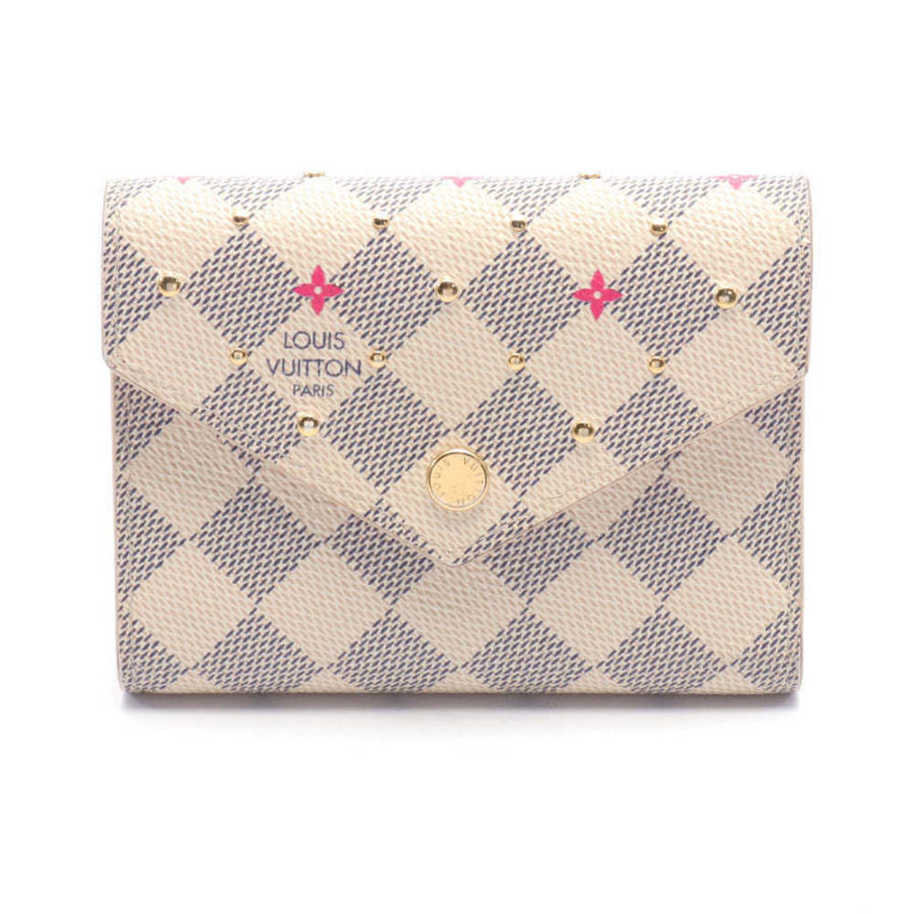 Portefeuil Victorine Damier Azur Trifold wallet